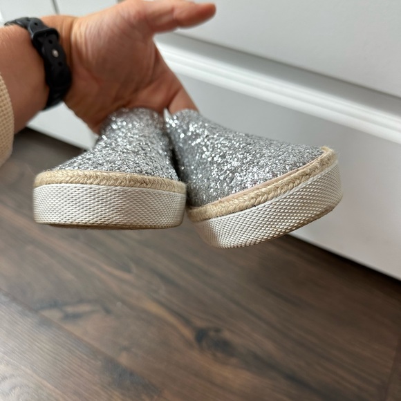 Jack Rogers Women’s Tucker Silver Sparkle Slip On Espadrille Sneakers (Size 7) - Picture 7 of 10